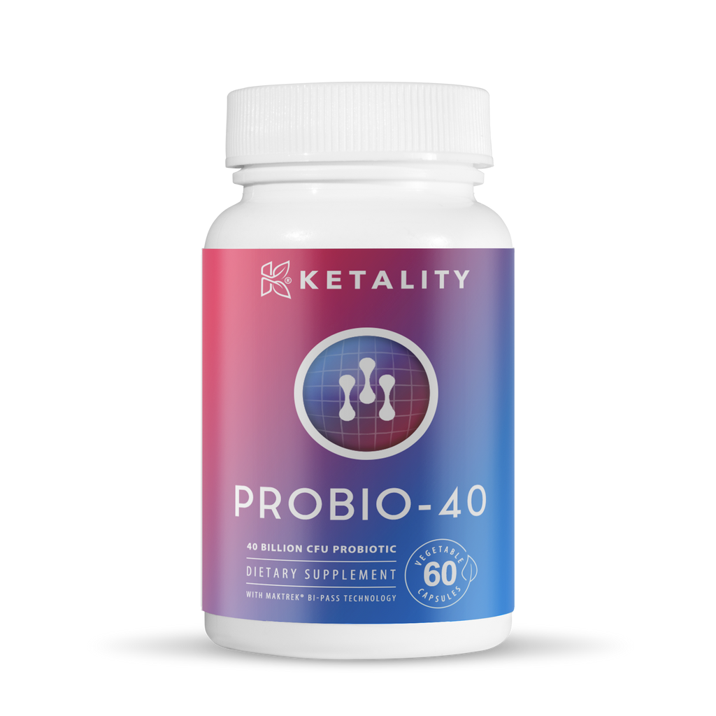 PROBIO-40 SUPPLIES PROBIOTICS THAT HELP NOURISH THE DIGESTIVE TRACT AND SUPPORTS A HEALTHY GUT.