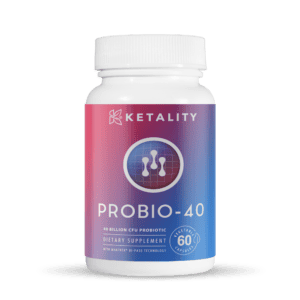 PROBIO-40 SUPPLIES PROBIOTICS THAT HELP NOURISH THE DIGESTIVE TRACT AND SUPPORTS A HEALTHY GUT.