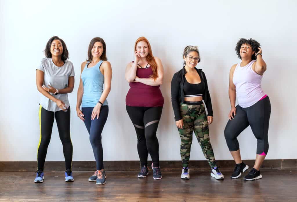 Group of women aiming for healthy weight loss